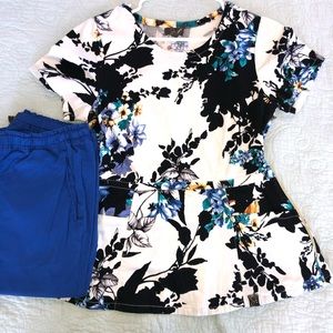 Jaanuu scrub set top and bottom